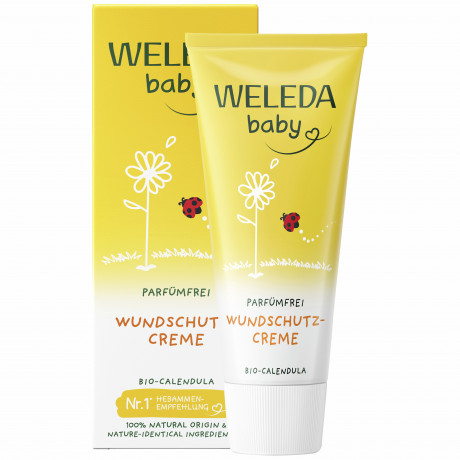 WELEDA Calendula Wundschutzcreme parfuemfrei, 75 ml, Детский защитный крем под подгузник с календулой без отдушки, 75 мл