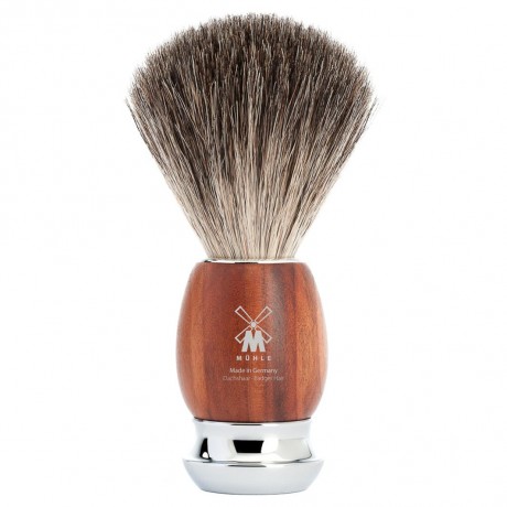 Muhle VIVO Rasierpinsel reines Dachshaar Pflaumenholz  Помазок для бритья VIVO из чистой шерсти барсука из сливового дерева
