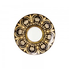 Tettau Tettau Rondo / Liane Pompoos Black Milchkaffeeuntertasse 16 cm Tettau Rondo / Liane Pomp??s Блюдце для кофе с молоком, черное, 16 см