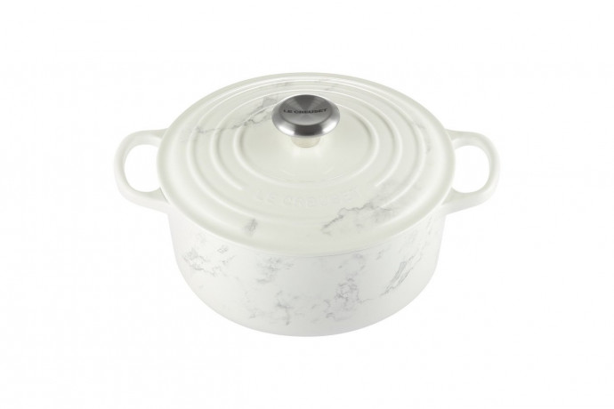 Le Creuset LE CREUSET Br\u00e4ter 24 cm White Marble SIGNATURE Weiss LE CREUSET Br>4ter 24 см Белый Мрамор SIGNATURE