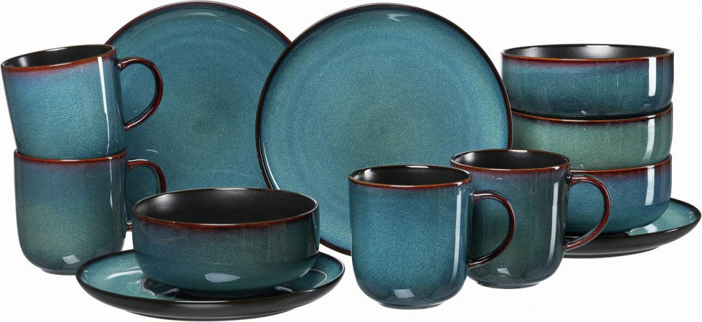 Ritzenhoff & Breker Ritzenhoff & Breker Fruchstuccksset 12-tlg. BALI blau Набор для завтрака Ritzenhoff &amp; Breker, 12 предметов. БАЛИ