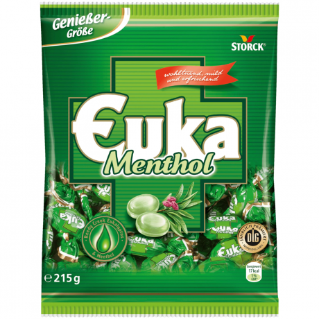 Euka Конфеты с ментолом и эвкалиптом 215г