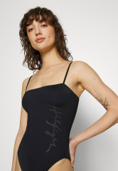 Tommy Hilfiger BANDEAU ONE PIECE Swimsuit black БАНДО ONE PIECE Купальник черный
