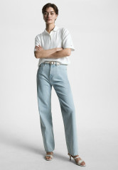 Tommy Hilfiger MODERN RELAXED HALF SLEEVE Polo shirt ecru MODERN RELAXED HALF SLEEVE Рубашка поло экрю