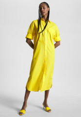 Tommy Hilfiger RELAXED VOILE Shirt dress vivid yellow RELAXED VOILE Платье-рубашка ярко-желтый