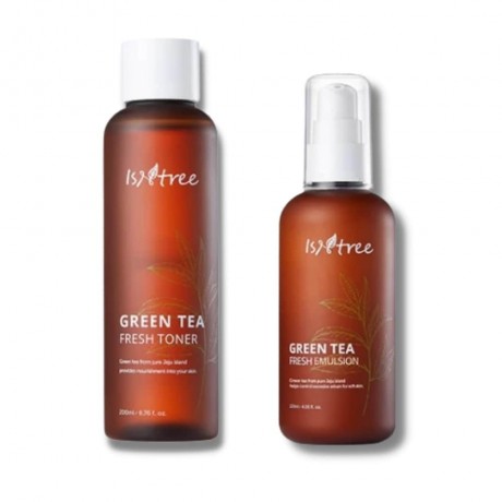 Isntree Set: Green Tea Fresh Toner und Green Tea Fresh Emulsion Набор: Тоник Green Tea Fresh и Эмульсия Green Tea Fresh