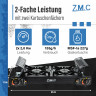 ZMC ZMC Gaskocher PREMIUM Campingkocher 2 flammig Herd, (Brenndauer 1,5 bis 5 Stunden (abhangig von der Gasregulierung), Outdoor Camping Gas Kocher Kochfeld Gasherd Doppel Kartuschenkocher Газовая плита ZMC Походная плита ПРЕМИУМ с 2 пламенем (время горе