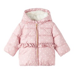 name it Steppjacke mit Kapuze Punkte Стеганая куртка с капюшоном в горошек