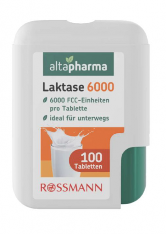 Altapharma Laktase 6000 fcc 100st, Лактаза 6000 единиц, 100 таблеток