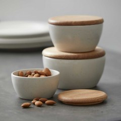 Bitz Bitz Gastro matte cream Schussel mit Deckel Set 3-tlg. d: 10 cm / 12 cm / 14 cm Кремовица Bitz Gastro матовая с крышкой, набор из 3 предм. д: 10см / 12см / 14см