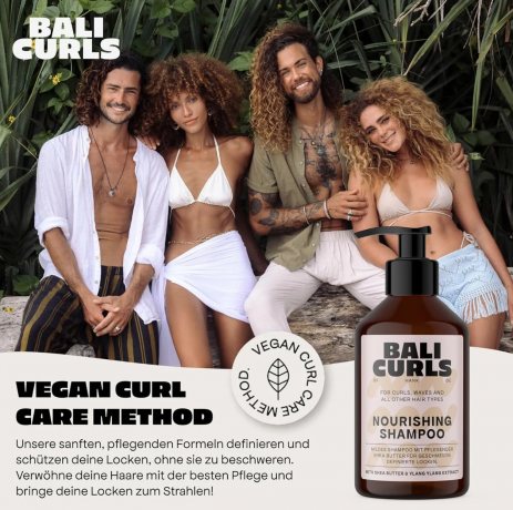 Bali Curls Complete Curl Care Kit, Набор для кудрявых волос: шампунь, кондиционер, крем, пенка, гель и масло, 6 средств