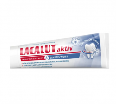 LACALUT aktiv medizinische Zahncreme Zahnfleischschutz &amp; sanftes Weiss 75ml, Активная лечебная зубная паста, защита десен и мягкое отбеливание 75мл