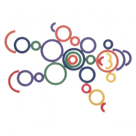 SINASPIELZEUG Holzspielzeug Ringe Legen O 60mm Набор деревянных колец для игрушек O 60мм