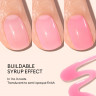Manucurist Green Jelly Pink Sorbet 15ml, Лак для ногтей Pink Sorbet (Франция),  новинка Лето 2026, розовый эффект желе, сохнет за 1 минуту, растительная формула