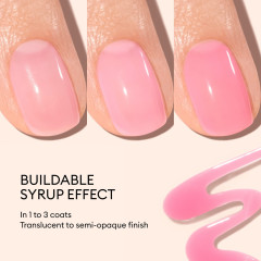 Manucurist Green Jelly Pink Sorbet 15ml, Лак для ногтей Pink Sorbet (Франция), новинка Лето 2026, розовый эффект желе, сохнет за 1 минуту, растительная формула