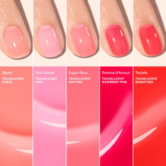 Manucurist Green Jelly Pink Sorbet 15ml, Лак для ногтей Pink Sorbet (Франция), новинка Лето 2026, розовый эффект желе, сохнет за 1 минуту, растительная формула
