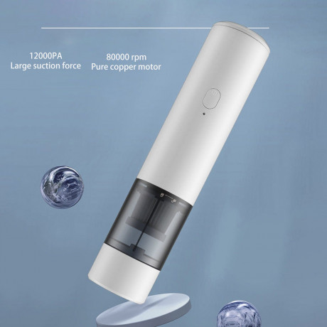 farfi farfi Akku-Handstaubsauger Gerauscharmer 12000Pa starker Saug-Handstaubsauger fur Autos, 120,00 W, tragbar,Licht,starke Saugkraft,wenig Larm Weiss Беспроводной ручной пылесос Farfi Ручной пылесос с низким уровнем шума, 12000 Па, сильная всасывающая 
