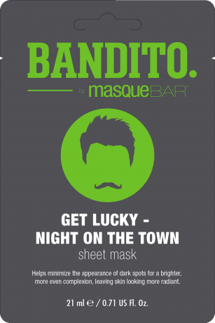 Masquebar (Маскебар) Bandito Get Lucky Night on the Town TuchMaske Маска для лица, 1 шт.