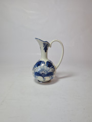 Кувшин винтажный Delft Blue, дельфтский фарфор с цветочным рисунком в синих тонах, Голландия, 1960-70гг.