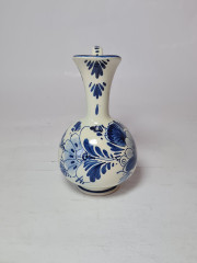 Кувшин винтажный Delft Blue, дельфтский фарфор с цветочным рисунком в синих тонах, Голландия, 1960-70гг.