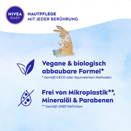 NIVEA BABY Aqua Feuchttucher, 57 Stuck, Нивеа Детский влажные салфетки миндальное масло 57 шт