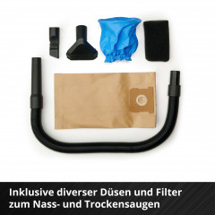 Einhell Einhell Nass-Trocken-Akkusauger TE-VC 18/10 Li-Solo, 900 W, mit Beutel, Power X-Change, ohne Akku und Ladegerat  Беспроводной пылесос Einhell для влажной и сухой уборки TE-VC 18/10 Li-Solo, 900 Вт, с сумкой, Power X-Change, без аккумулятора и заря