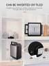 FOHERE 4-Scheiben 1200W Belgisches Waffeleisen,  Вафельница для бельгийских вафель двойная, 1200 Вт, 5 программ, 7 степеней подрумянивания, антипригарное покрытие, нержавеющая сталь