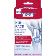 SOS Kuhl-Pack, 2 Stuck, SOS Охлаждающий пакет, мгновенное охлаждение при травмах, для взрослых и детей, 2 шт.