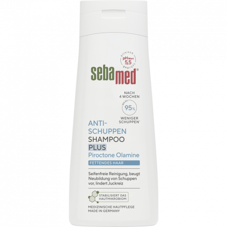 SEBAMED Anti-Schuppen Shampoo Plus, 200 ml, Себамед Шампунь против перхоти усиленный, климбазол, для чувствительной кожи, 200 мл