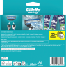 GILLETTE Rasierklingen, Mach3, 25 St, Джилетт Сменные кассеты Mach3 для мужской бритвы, 25 шт.