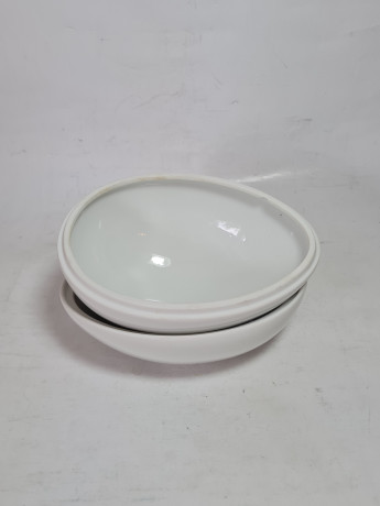 Шкатулка винтажная Gerold в форме яйца с крышкой, декор синие цветы, фарфор, 15 x 11 x 11 см, Германия, 1960-1970гг.