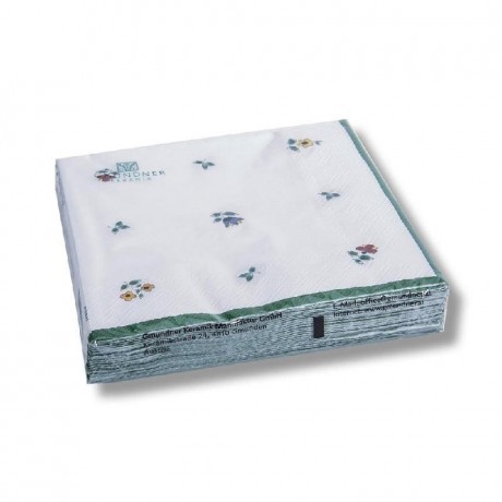 Gmundner Keramik Gmundner Keramik Streublumen Servietten Lunch 33x33 cm 20 Stuck Салфетки обеденные Gmundner керамические с цветочками 33x33 см 20 шт.