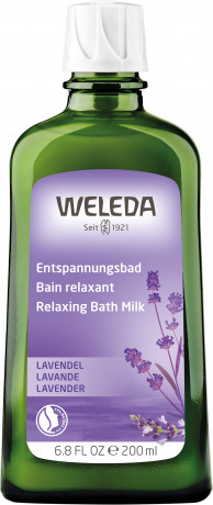 WELEDA LAVENDEL Entspannungsbad, 200 ml, Лавандовая добавка для расслабляющей ванны с натуральным эфирным маслом, 200 мл