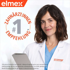 elmex Zahnpasta Kariesschutz, 75 ml, Зубная паста Kariesschutz с фторидом для укрепления эмали и защиты от кариеса, 75 мл