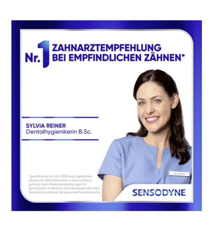Sensodyne Repair & Protect Zahncreme extra frisch 75g, снижает болевые ощущения и обеспечивает длительную защиту, экстра свежесть, 75г