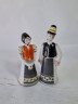 Парные фигурки винтажные Hollohaza "Девушка", "Юноша" в национальных костюмах, фарфор, 12.5 см, 2 шт., Венгрия, 1960-70гг.