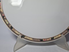 Hutschenreuther 1814 Фарфоровое белое блюдо с ручками и орнаментом по краю, 33см, Германия, 1970-80гг.