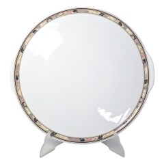 Hutschenreuther 1814 Фарфоровое белое блюдо с ручками и орнаментом по краю, 33см, Германия, 1970-80гг.