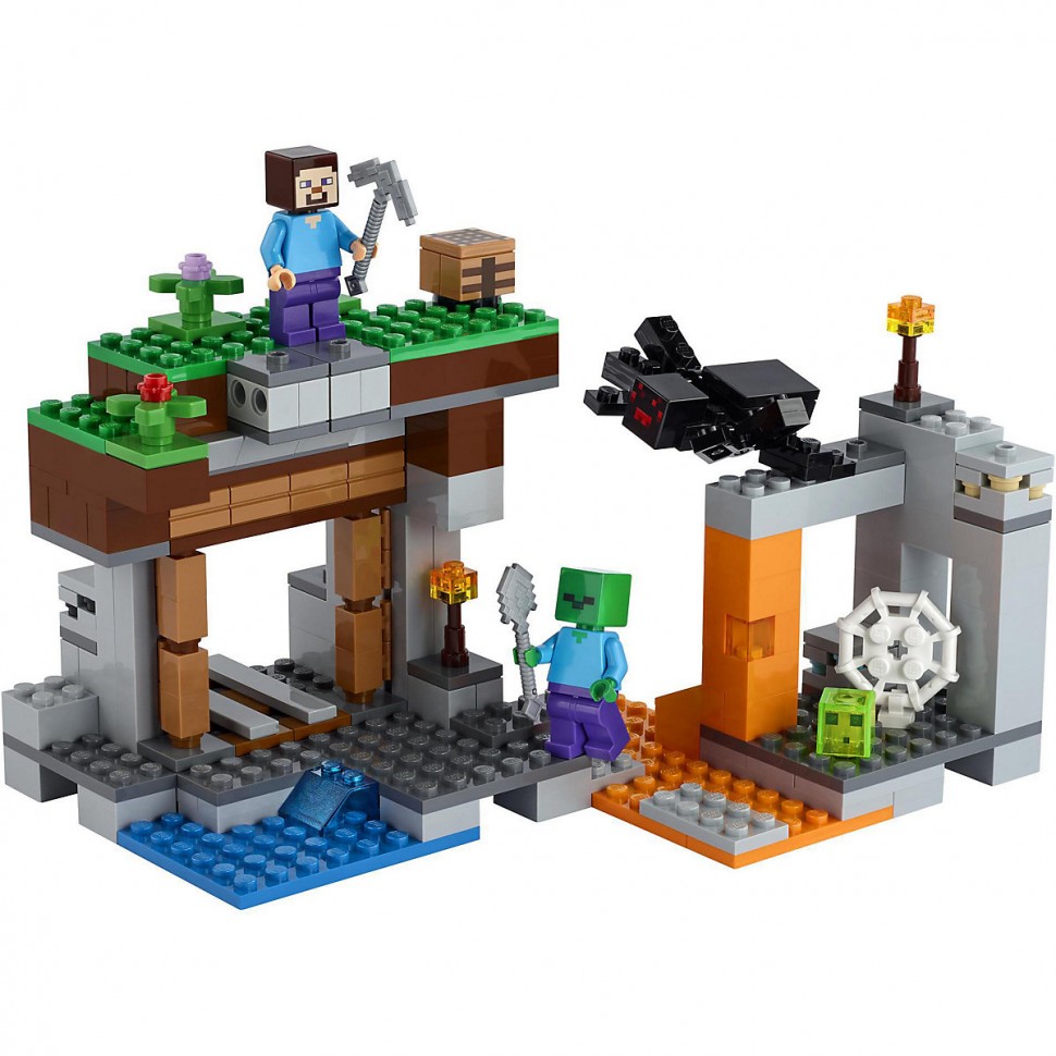 Купить LEGO Minecraft 21166 Die verlassene Mine ЛЕГО «Заброшенная» шахта в  интернет-магазине Diskontshop.eu Германия всего за 2 688 руб. в