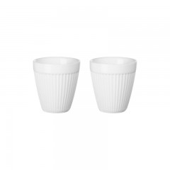 ASA SELECTION ASA Thermo Thermobecher Espresso Set 2-tlg. striped weiss 0,08 L / h: 7 cm Набор термо-термо чашек ASA для эспрессо, 2 шт. полосатый белый 0,08 л / высота: 7 см
