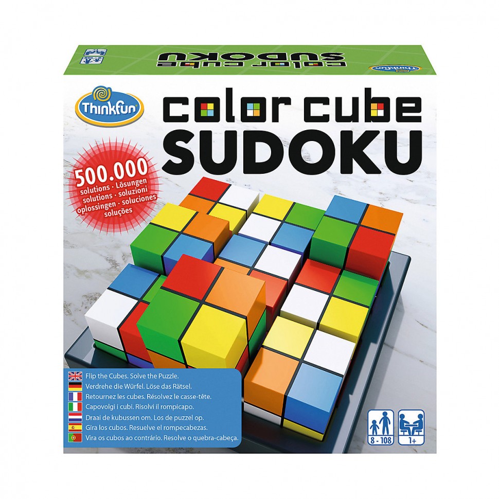 Купить Ravensburger Thinkfun Color Cube Sudoku Thinkfun Color Cube Судоку в  интернет-магазине Diskontshop.eu Германия всего за 5 085 руб. в