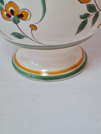 Apothekers Rat Кувшин с металлической крышкой "Разноцветные цветы", 21 x 12 см, Германия, 1960-70гг.