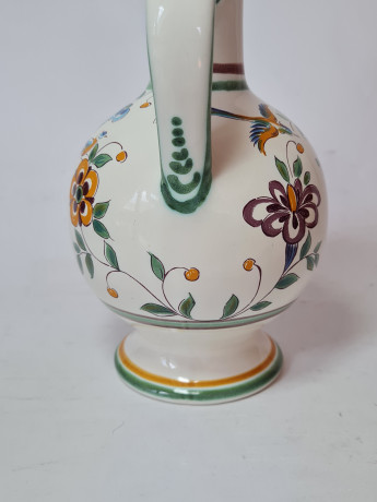 Apothekers Rat Кувшин с металлической крышкой "Разноцветные цветы", 21 x 12 см, Германия, 1960-70гг.