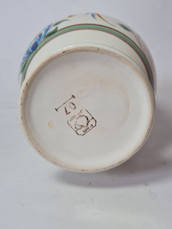 Apothekers Rat Кувшин с металлической крышкой "Разноцветные цветы", 21 x 12 см, Германия, 1960-70гг.