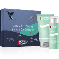 Biotherm (Биотерм) Homme Aquapower Oligo-Thermal Care Dynamic Hydration, Geschenkset Подарочный набор: Soin Oligo-Thermal - Hydratation Dynamique 75 мл + Gel Douche RafraiChi (Ши)ssant Detoxifiant 75 мл / 1 шт.