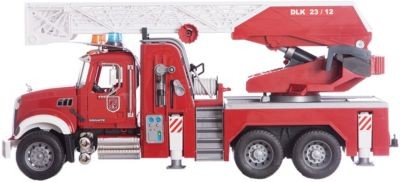 Bruder bruder 02821 MACK Granite Feuerwehrleiterwagen mit Pumpe bruder 02821 MACK Гранитная пожарная автолестница с насосом
