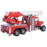 Bruder bruder 02821 MACK Granite Feuerwehrleiterwagen mit Pumpe bruder 02821 MACK Гранитная пожарная автолестница с насосом