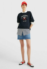 Tommy Hilfiger ARCHED LOGO MONOGRAM Sweatshirt desert sky ARCHED LOGO MONOGRAM Толстовка небо пустыни