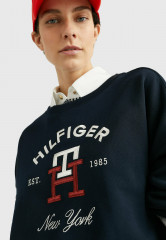 Tommy Hilfiger ARCHED LOGO MONOGRAM Sweatshirt desert sky ARCHED LOGO MONOGRAM Толстовка небо пустыни