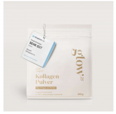 Glow Kollagen Pulver 2stk x 450g, Коллаген, Германия, 100% биоактивный гидролизат коллагена 2 упаковки по 450г (900г)